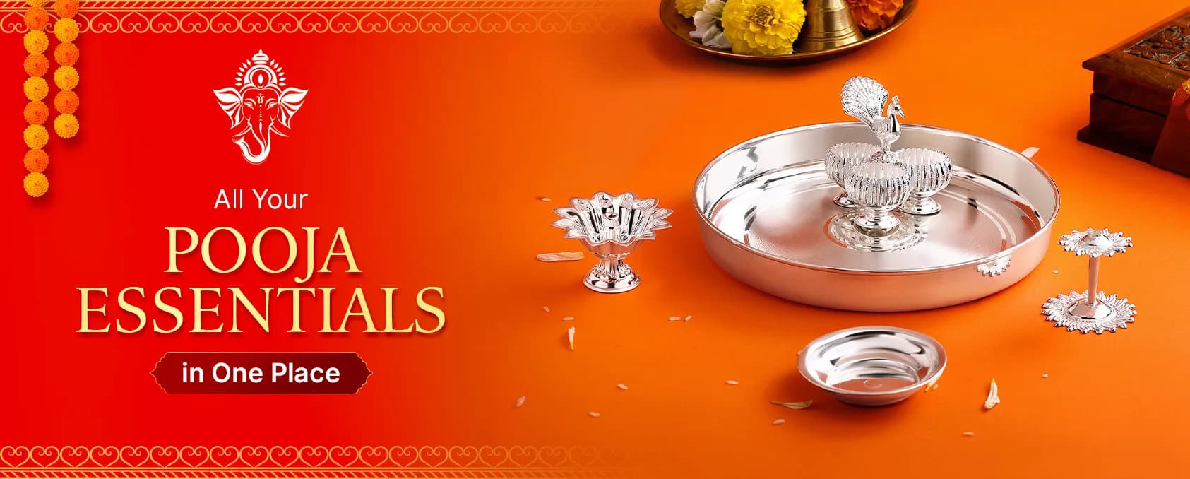 silver Pooja essentials