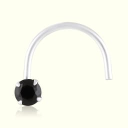 Radiant Silver Nose Pin