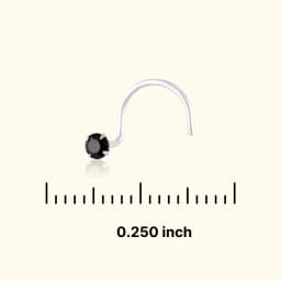 Radiant Silver Nose Pin