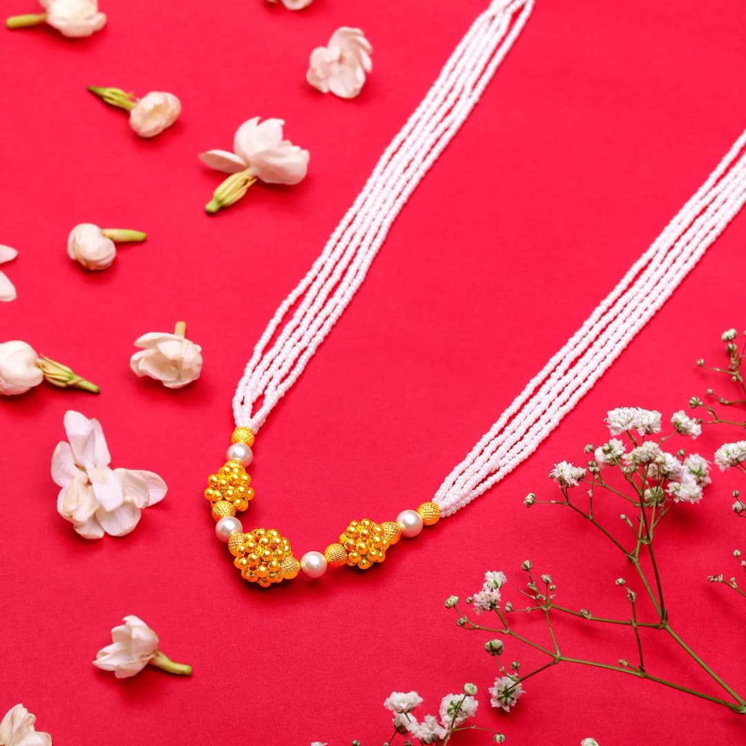 Ivory Elegance Lakhi Mala