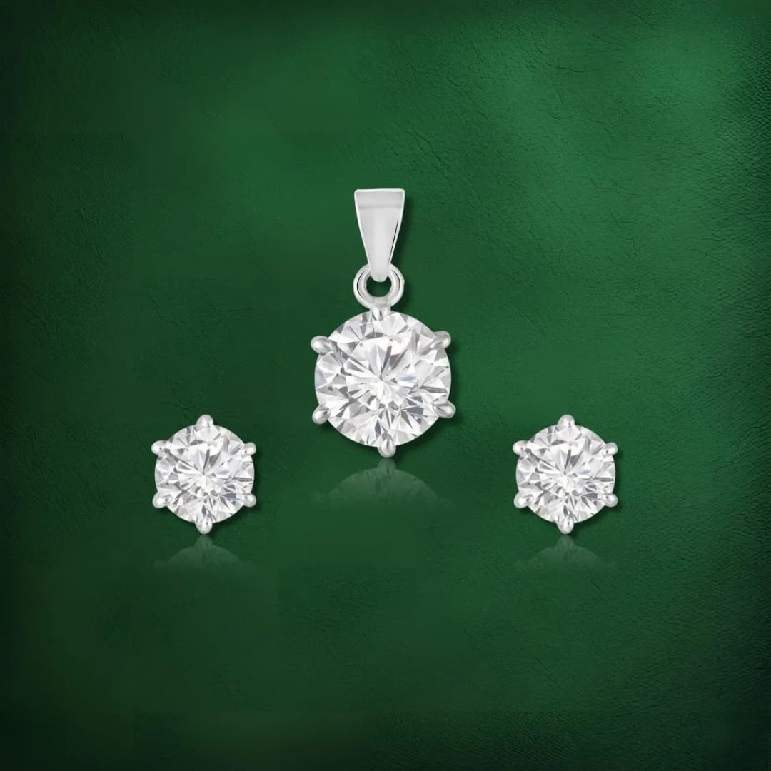Astra Silver Pendant Set