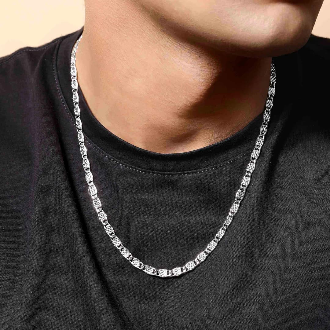 Silver Curb Chain