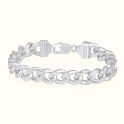 Silver Strike Heavy Silver Bracelet