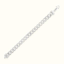 Silver Strike Heavy Silver Bracelet