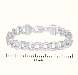Silver Strike Heavy Silver Bracelet