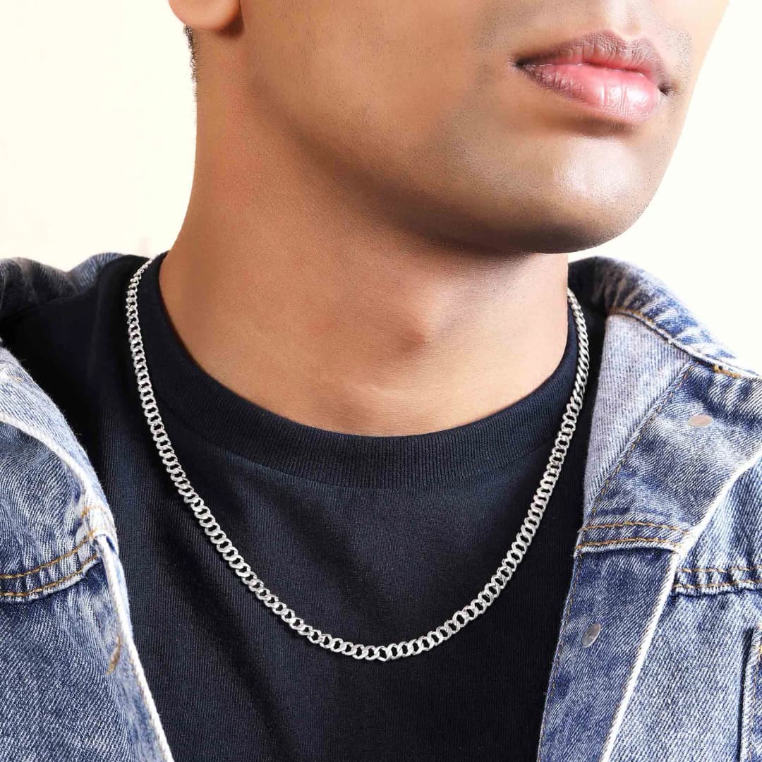 Greywolf Mens Silver Chain