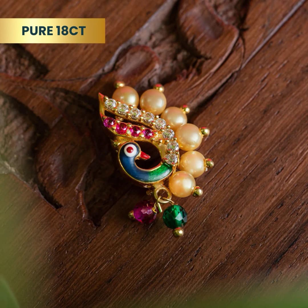 Morni Pierced Gold Nath