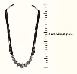 Classic Silver Oxidised Mangalsutra