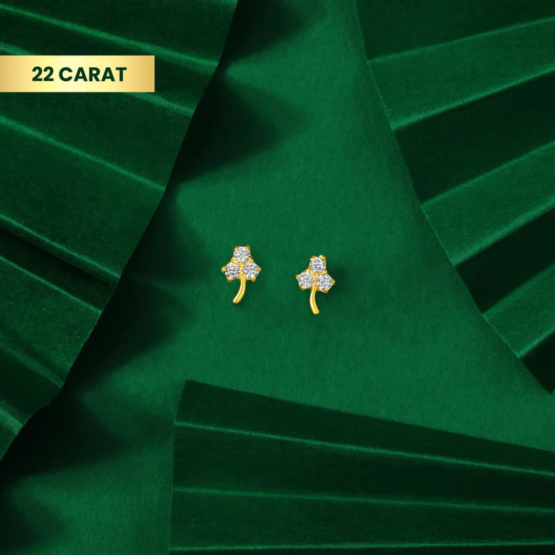 22Kt Golden Leaf Drop AD Tops