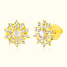 22Kt Gold Floral Moti Tops