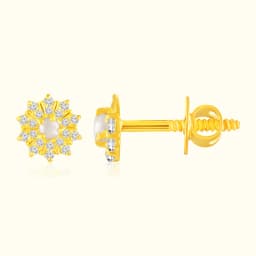 22Kt Gold Floral Moti Tops