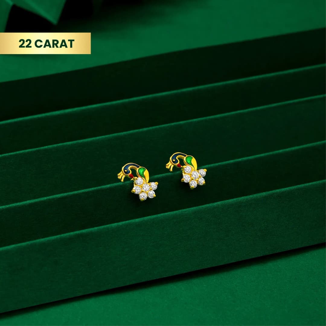22Kt Gold Peacock Tops