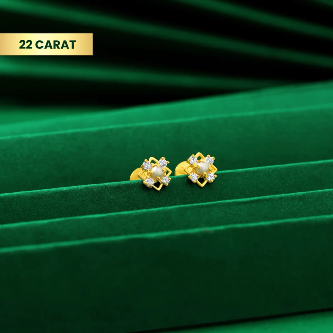 22Kt Twinkle Moti Gold AD Tops