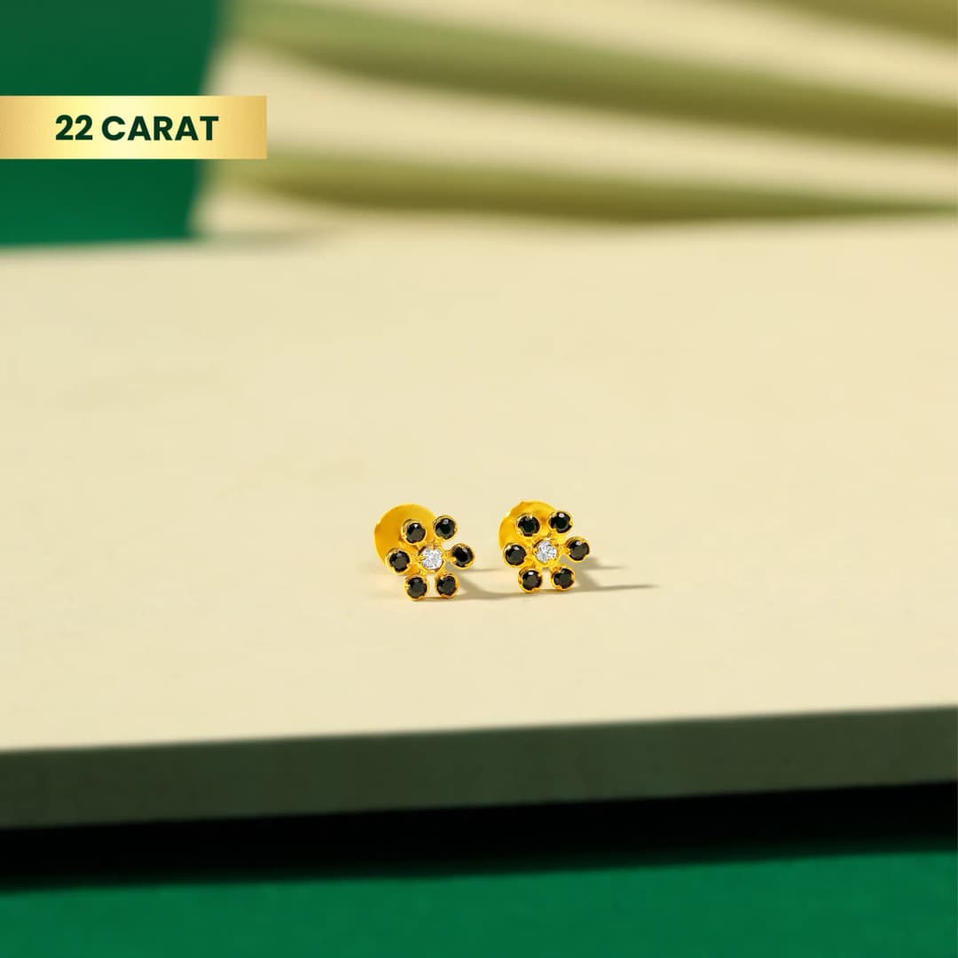 22Kt Black Stone Gold AD Tops