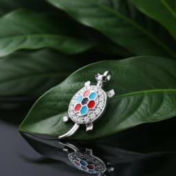 Lucky Tortoise Turtle Silver Locket
