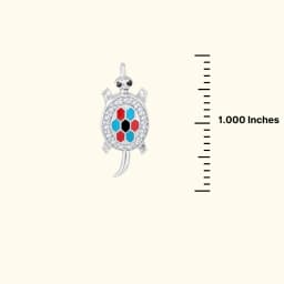 Lucky Tortoise Turtle Silver Locket