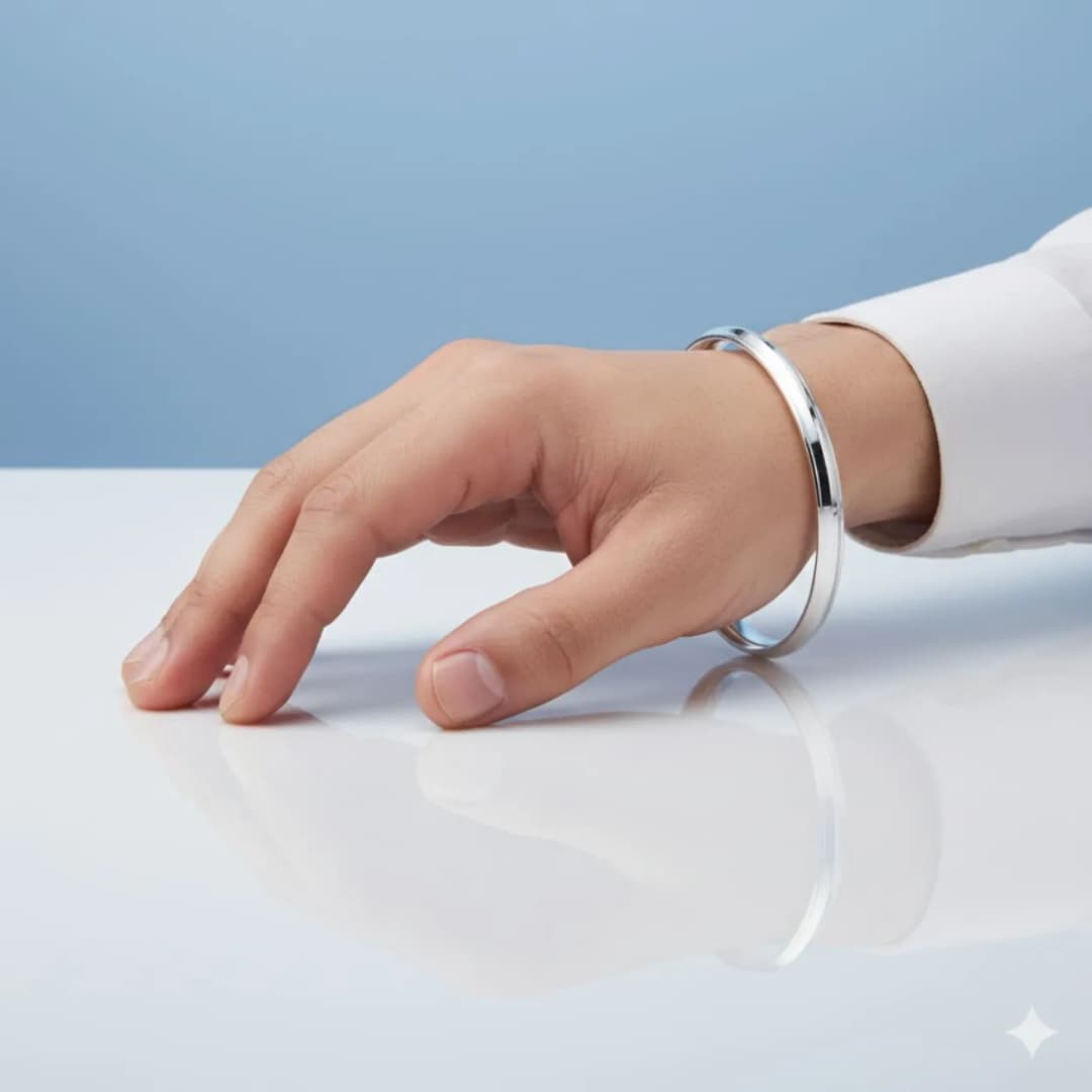 Classic Silver Men Kada