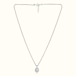 White Aura Silver Fancy Chain