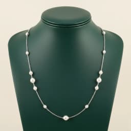 Akoya Pearls Silver Mala