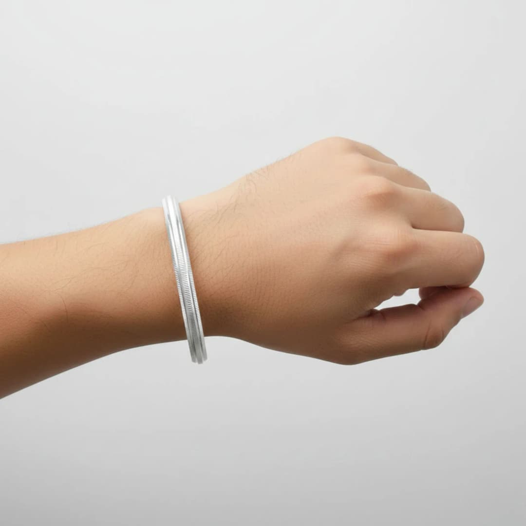 Classic Line Sterling Silver Kada