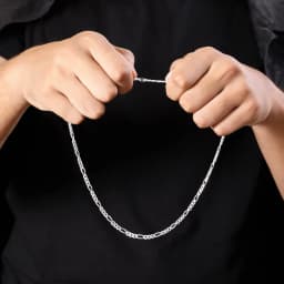 Classic Gentlemans Silver Chain