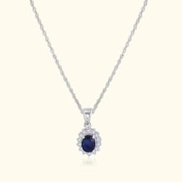 Blue Mirage Silver Fancy Chain
