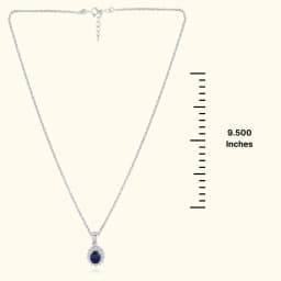 Blue Mirage Silver Fancy Chain
