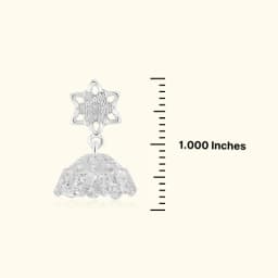 Silver Tara Jhumka