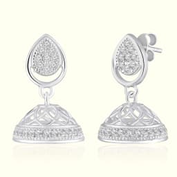 Silver Kiyana Jhumka