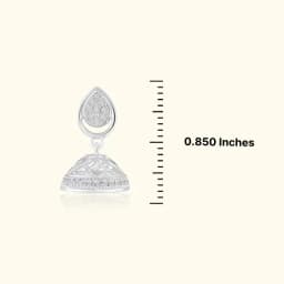 Silver Kiyana Jhumka