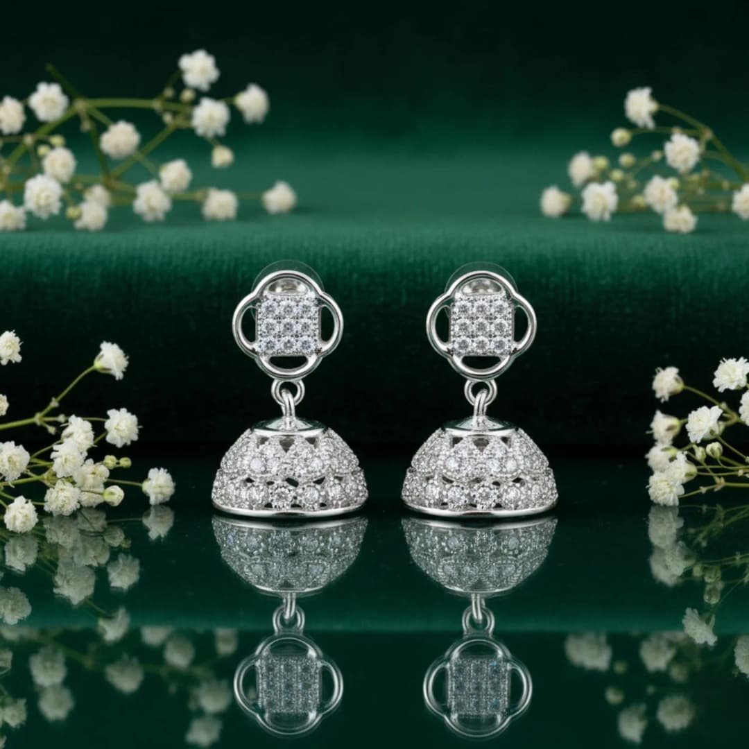 Silver Ira Jhumka