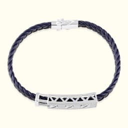 Axton Mens Silver Band Bracelet