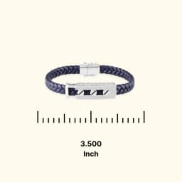 Axton Mens Silver Band Bracelet