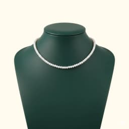 Elegant Pearl Bead Silver Chain