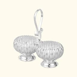 Pure 92.5 Silver Haldi Kumkum Karanda