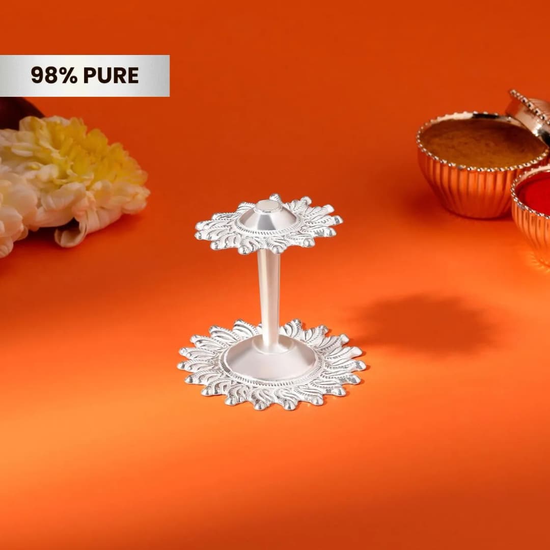 Silver Agarbatti Stand
