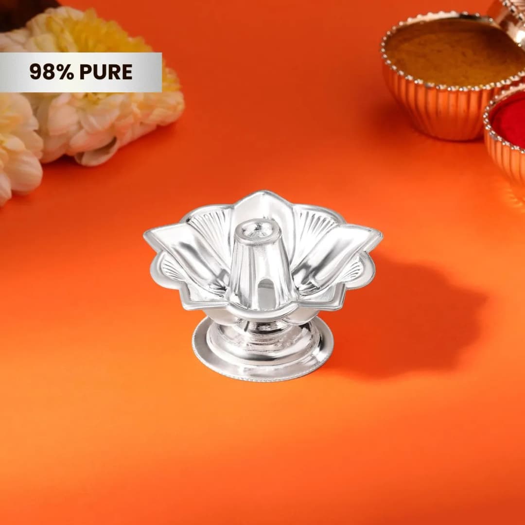 Timeless Silver Diya