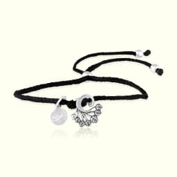 2 in 1 Silver Mayura Anklet & Bracelet