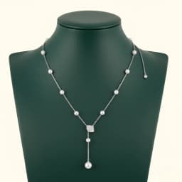 HaloPearl Sterling Silver Y Chain