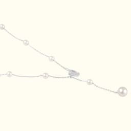 HaloPearl Sterling Silver Y Chain