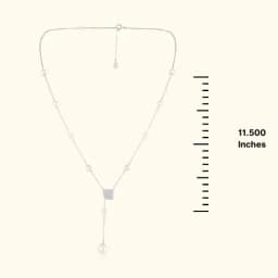 HaloPearl Sterling Silver Y Chain