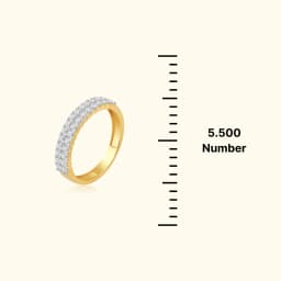Vantage 9CT Gold Stackable AD Stones Band