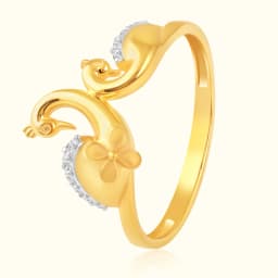 9CT Golden Mayur Dailywear Ring