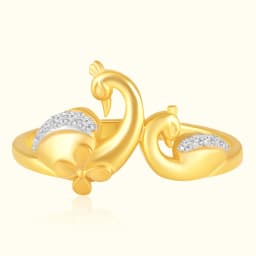 9CT Golden Mayur Dailywear Ring