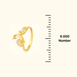 9CT Golden Mayur Dailywear Ring