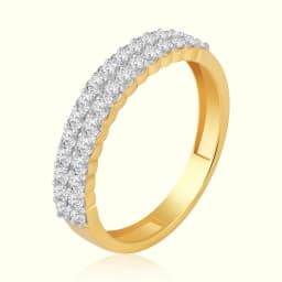 Vantage 9CT Gold Stackable AD Stones Band