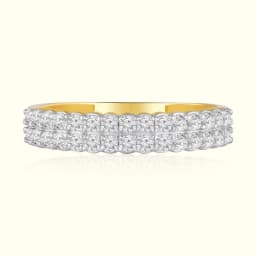 Vantage 9CT Gold Stackable AD Stones Band