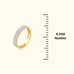 Vantage 9CT Gold Stackable AD Stones Band