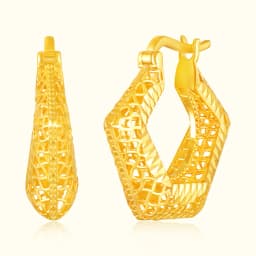 9CT Gold Geometric Mesh Bali