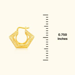 9CT Gold Geometric Mesh Bali